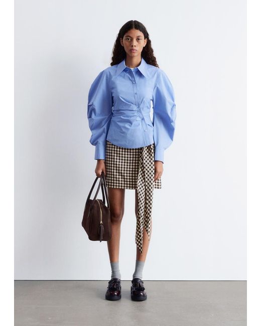 Chemise Asymétrique En Coton & Other Stories en coloris Blue