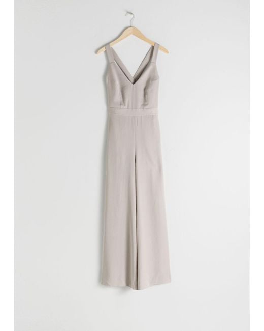 criss cross back jumpsuit