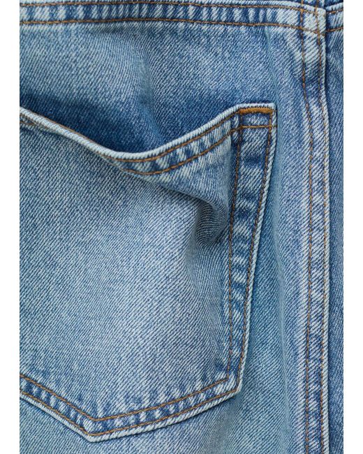 & Other Stories Blue Relaxed Denim Shorts