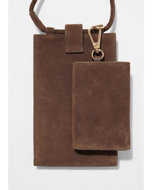 & Other Stories Brown Phone Pouch