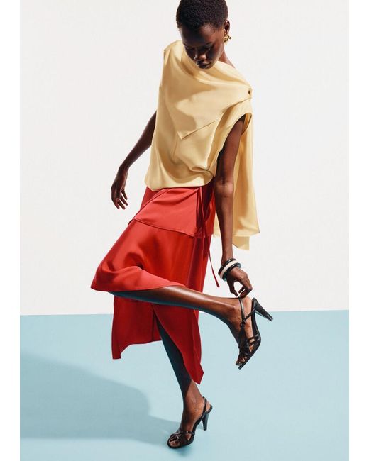 & Other Stories Layered Panel Wrap Skirt