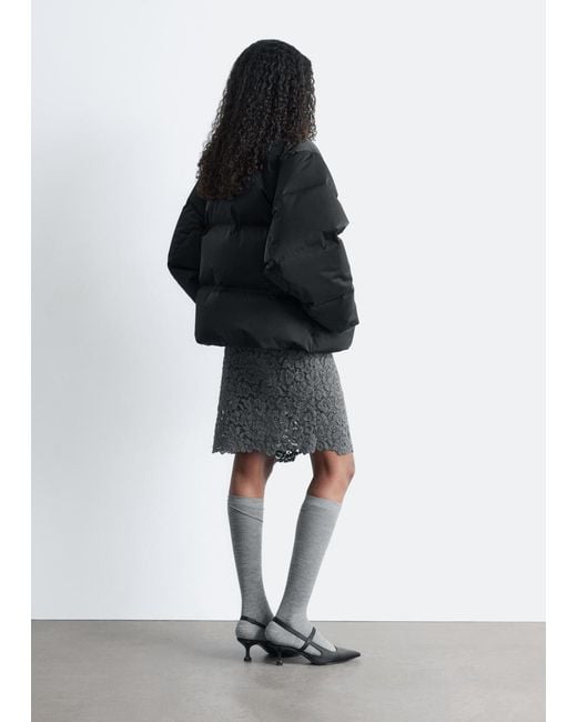 & Other Stories Black Down Puffer Jacket