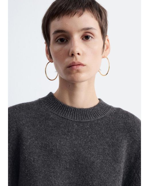 & Other Stories Black Cashmere-Blend Jumper