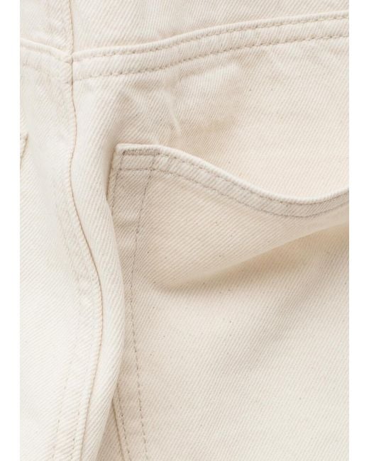 & Other Stories Natural Denim Knee-Length Shorts