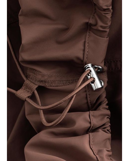 & Other Stories White Nylon Parachute Trousers