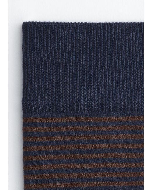 & Other Stories Blue Striped Socks