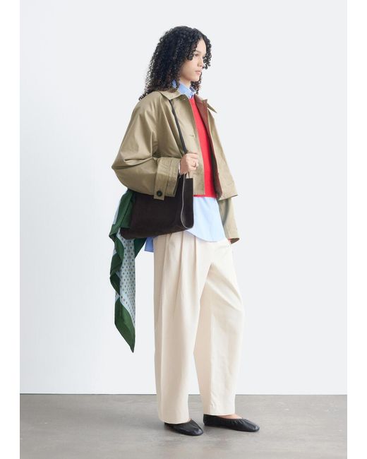 & Other Stories White Cropped Jacket
