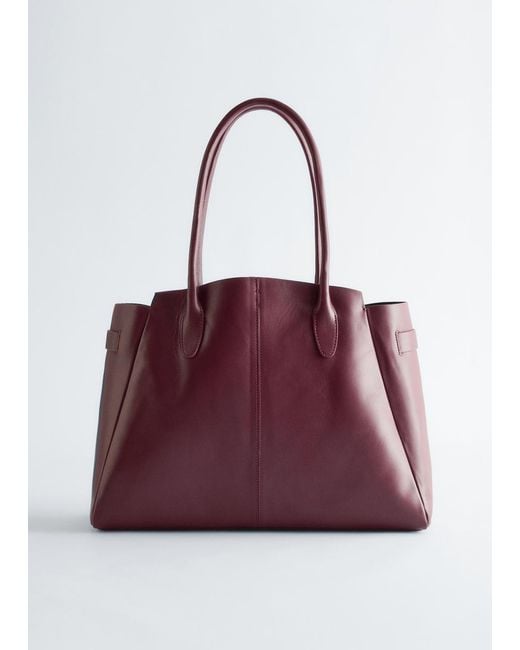 & Other Stories Red Tote Bag
