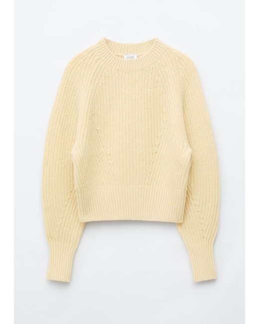 & Other Stories Yellow Wool-Cotton Jumper