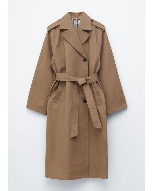 & Other Stories White Belted Trench Coat