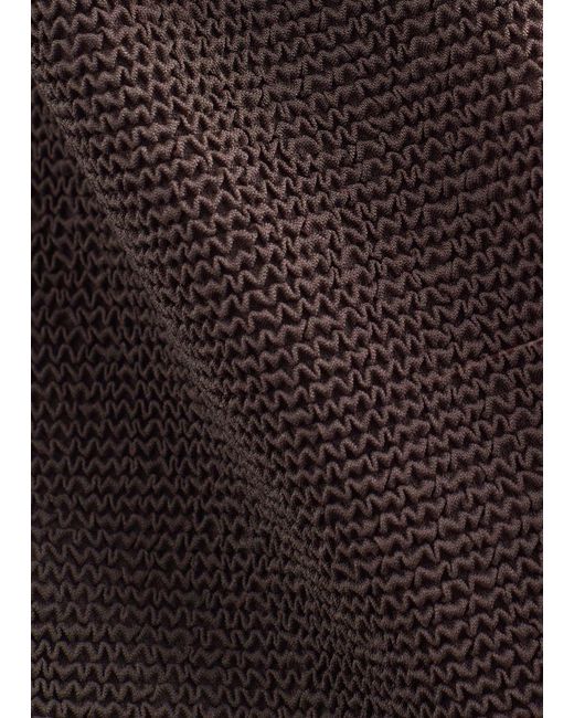 & Other Stories Brown Textured Bikini Top