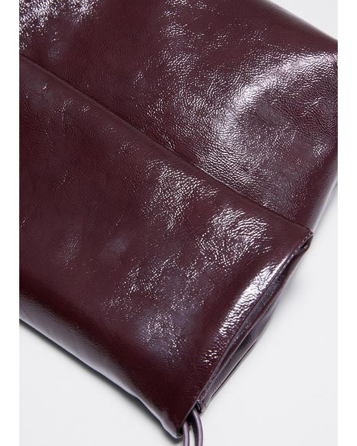 & Other Stories Purple Folded Clutch