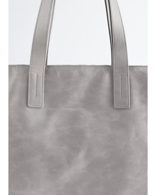 & Other Stories Natural Leather Tote Bag