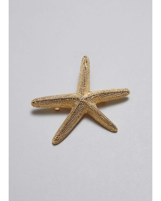 & Other Stories Metallic Starfish Hair Clip