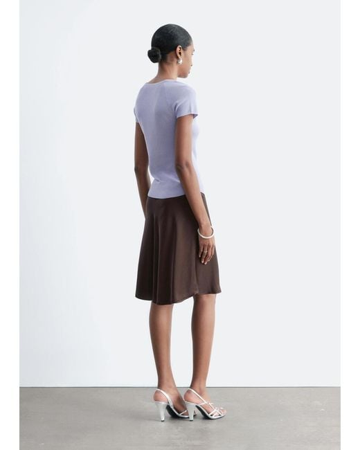 & Other Stories White Tie-Front Top