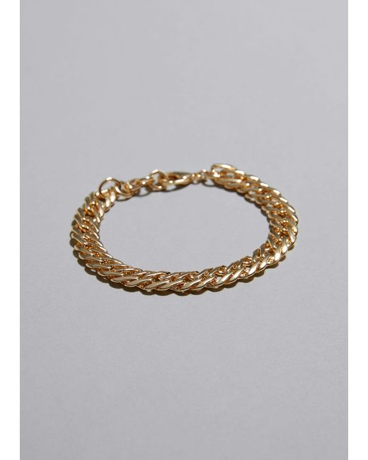 & Other Stories Gray Cable Chain Bracelet