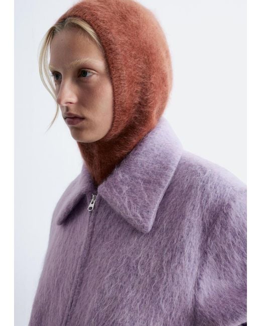 & Other Stories Brushed Cashmere Balaclava in Purple | Lyst display picture 2