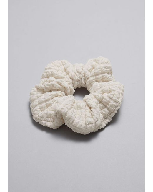 & Other Stories Gray Bubbly Scrunchie