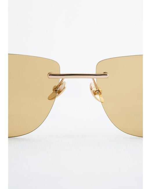 & Other Stories Black Wrap Sunglasses