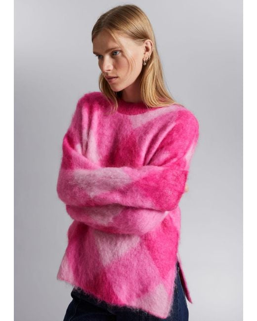 Other stories pink jumper top