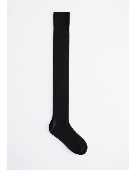 & Other Stories Black Knee-High Socks