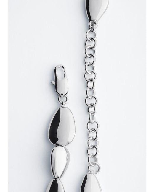& Other Stories Purple Rounded Bead Necklacef