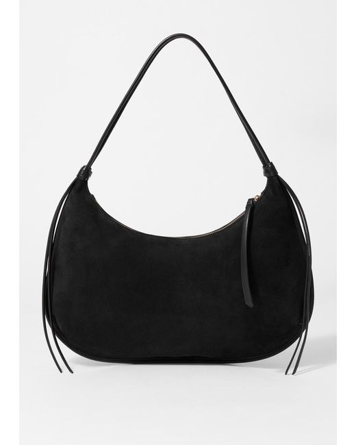 Sac Cabas En Daim À Franges & Other Stories en coloris Black