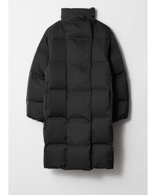 & Other Stories Black Padded Coat