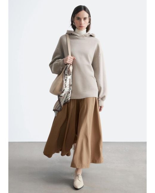 & Other Stories Natural Oversized Hoodie