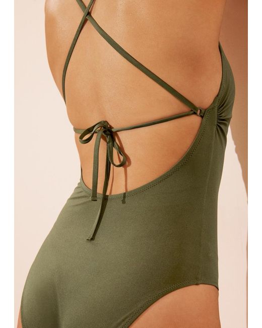 Maillot De Bain À Décolleté Plongeant & Other Stories en coloris Green