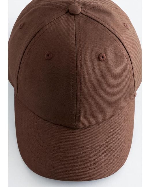 & Other Stories White Cotton-Linen Baseball Cap