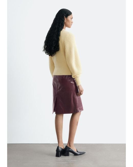 & Other Stories Yellow Wool-Cotton Jumper