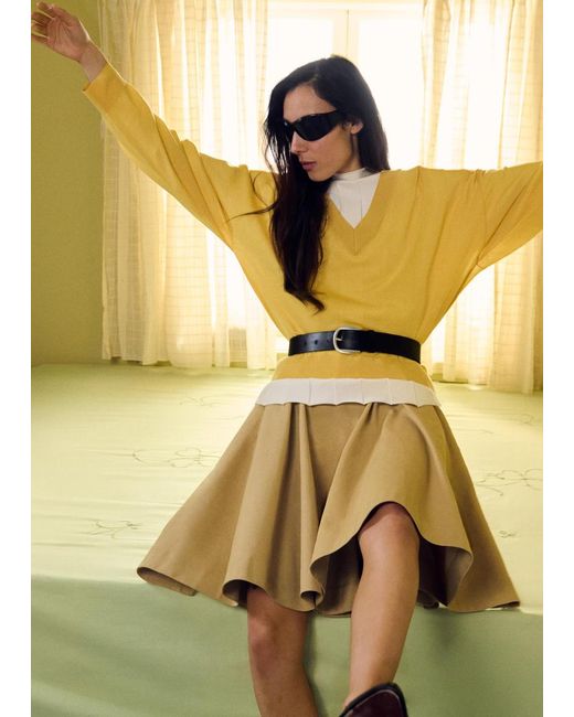& Other Stories Flared Knee-Length Skirt
