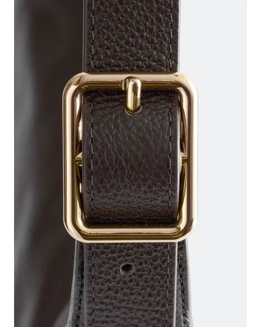 & Other Stories White Crescent Crossbody Bag