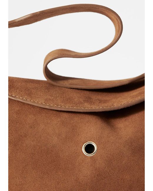 Sac En Daim Orné D'Œillets & Other Stories en coloris Blue