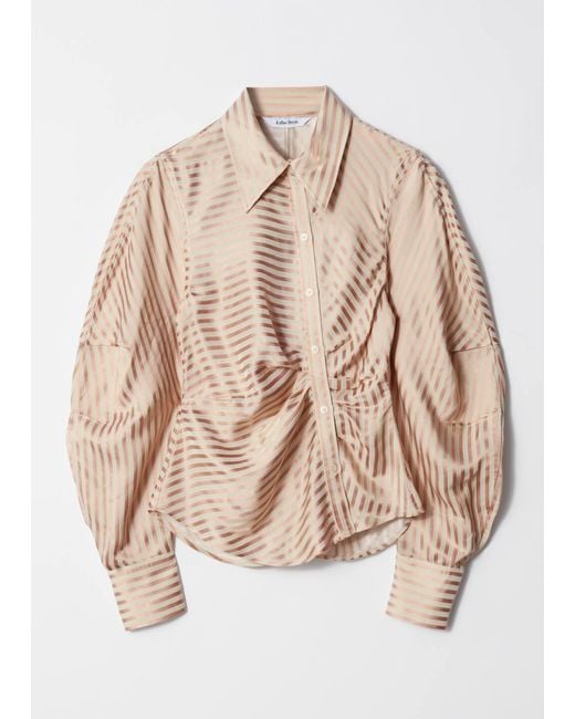 & Other Stories Natural Asymmetrical Shirt