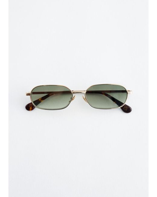 & Other Stories Multicolor Slim Rectangular Sunglasses