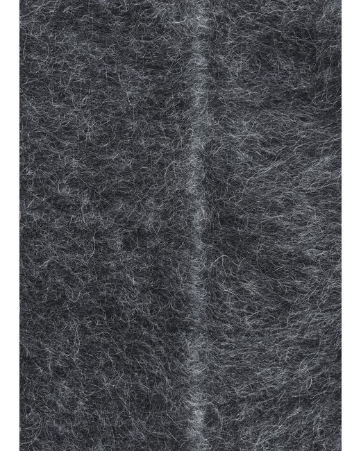 & Other Stories Gray Mohair-Blend Brushed Beanie
