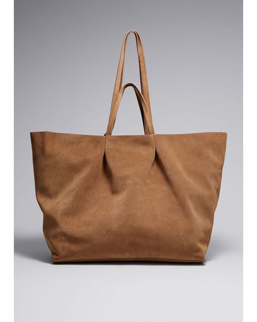 & Other Stories Brown Large Tote Bag