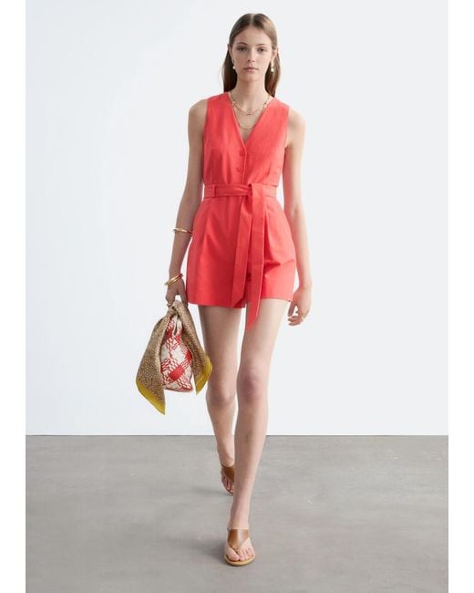 & Other Stories Tailored Playsuit