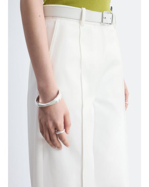 & Other Stories White Press-Crease Cotton Trousers