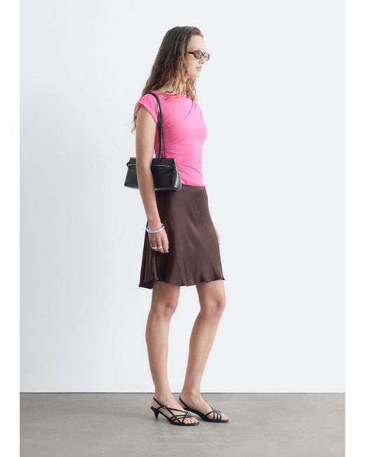 & Other Stories Pink Gathered Top