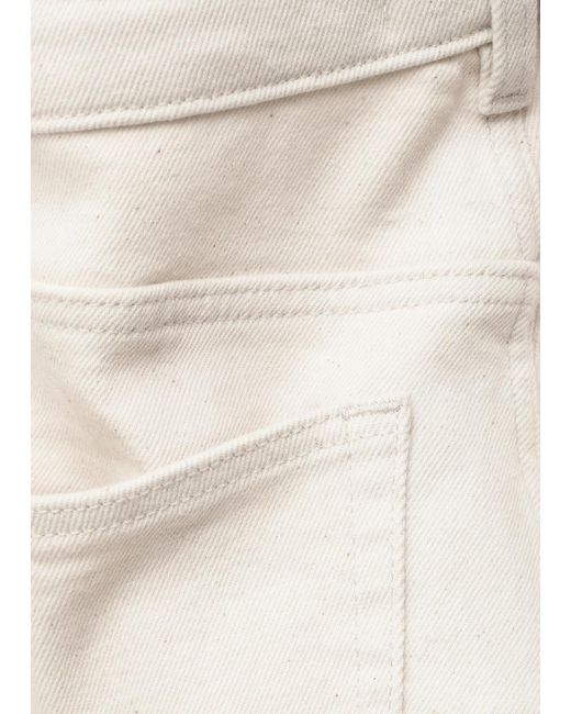 & Other Stories White Wide-Leg Jeans
