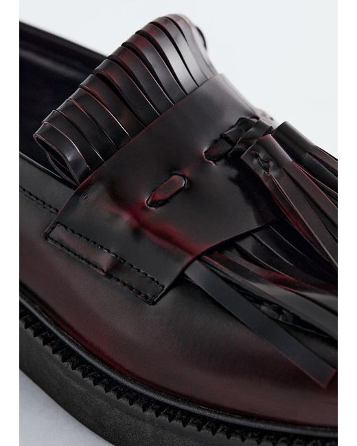 & Other Stories Black Chunky Leather Loafers