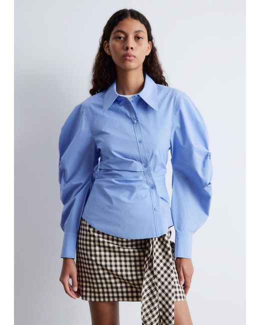 Chemise Asymétrique En Coton & Other Stories en coloris Blue