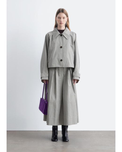 & Other Stories Gray Cropped Jacket