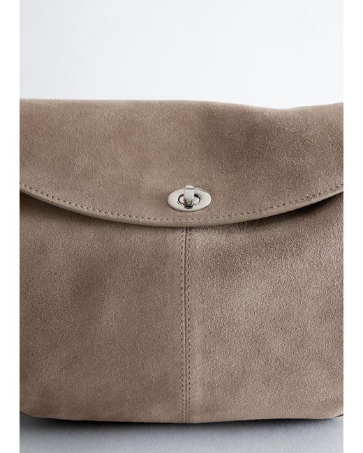 & Other Stories White Sculptural Crossbody Bag