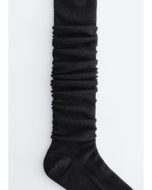& Other Stories Black Knee-High Socks