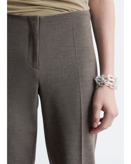 & Other Stories White Tailored Press-Crease Trousers