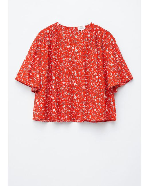 & Other Stories Gathered Crepe Blouse